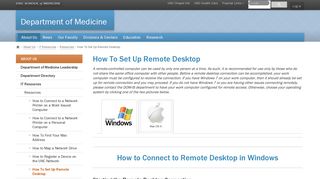 How To Set Up Remote Desktop - UNC School of Medicine