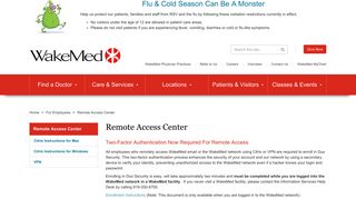 Remote Access Center | Raleigh, North Carolina (NC) - WakeMed ...