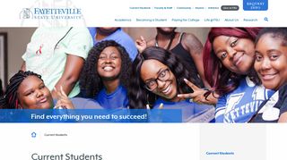 Current Students Resources | Fayetteville State University