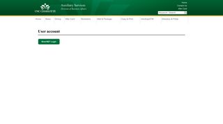 User account | Auxiliary Services | UNC Charlotte