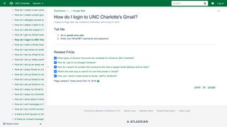 How do I login to UNC Charlotte's Gmail? - Confluence Mobile - UNC ...