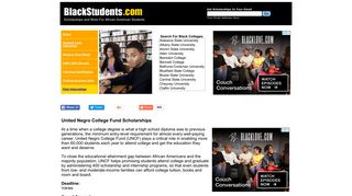 BlackStudents.com - United Negro College Fund Scholarships