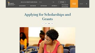 Applying for Scholarships and Grants | UNCF