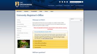 Welcome to UNCG! | University Registrar's Office