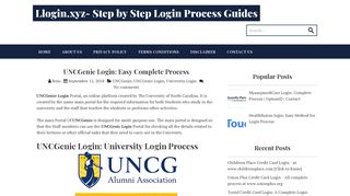 UNCGenie Login: Easy Complete Process ~ Llogin.xyz- Step by Step ...