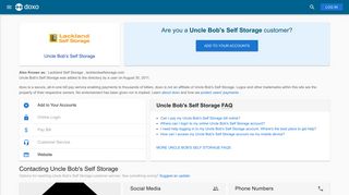 Uncle Bob's Self Storage: Login, Bill Pay, Customer Service and Care ...
