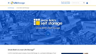 Uncle Bob's Self Storage is now Life Storage