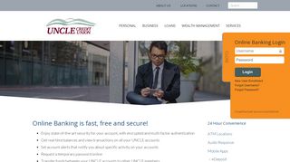 Online Banking - UNCLE Credit Union