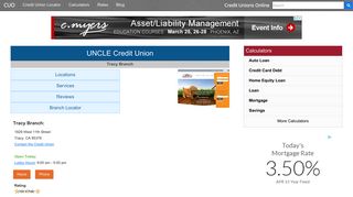 UNCLE Credit Union - Tracy, CA at 1829 West ... - Credit Unions Online