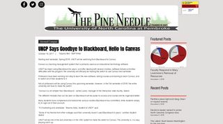 UNCP Says Goodbye to Blackboard, Hello to Canvas | pineneedlenews