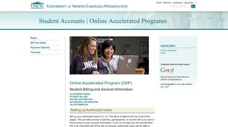 Online Student Accounts: UNCW - UNC Wilmington