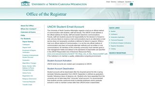 UNCW Student Email