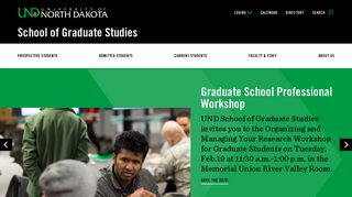 School of Graduate Studies | University of North Dakota - UND