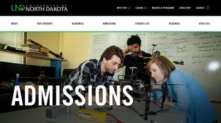 Admissions & Financial Aid | University of North Dakota - UND