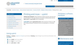Printing and more – u:print - Zentraler Informatikdienst - Universität Wien
