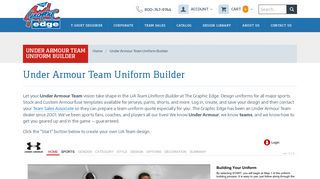 Under Armour Uniform Builder - The Graphic Edge