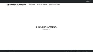 Under Armour - Account and Privacy Center