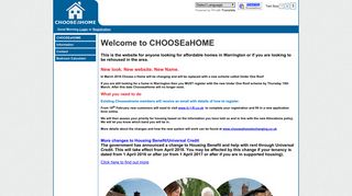CHOOSEaHOME - Home page