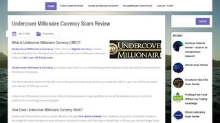 Undercover Millionaire Currency Scam Review | Kipi Community