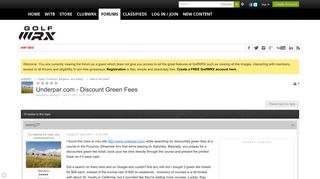 Underpar.com - Discount Green Fees - Deal or No Deal? - GolfWRX