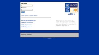 UNDP/UNOPS/UNFPA ERP Portal Login Screen