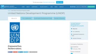 United Nations Development Programme (UNDP) - Global Careers Fair