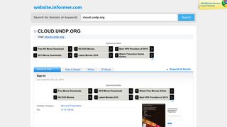 cloud.undp.org at Website Informer. Sign In. Visit Cloud Undp.