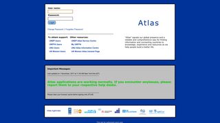 UNDP/UNOPS/UNFPA/UNU ERP Portal Login Screen