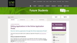 Yourfuture Askune - Editing Applications in the Online Application Portal