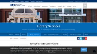 Library Services for Online Students - University of New England