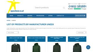 Uneek clothing and workwear. Polo shirts and much more ...