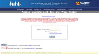 Tax and Wage System - AZDES.gov