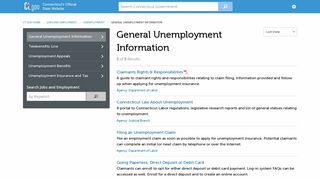 General Unemployment Information - CT.gov