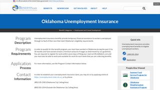Oklahoma Unemployment Insurance | Benefits.gov