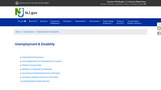 Unemployment & Disability - The Official Web Site for The State of ...