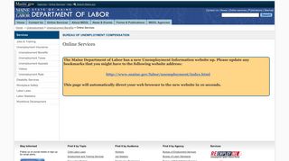 MDOL: Unemployment Home page - Maine.gov