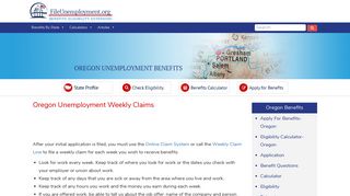 Oregon Unemployment Weekly Claims - FileUnemployment.org