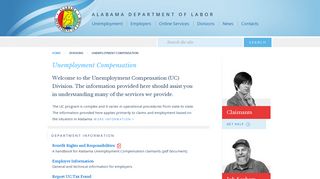 Alabama Department of Labor | Unemployment Compensations