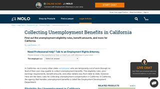 Collecting Unemployment Benefits in California | Nolo.com