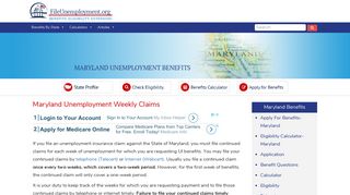Maryland Unemployment Weekly Claims - FileUnemployment.org