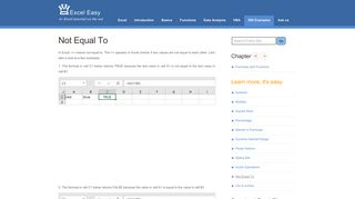 Not Equal To Operator in Excel - Easy Excel Tutorial
