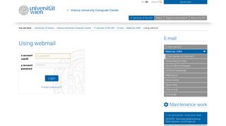 Webmail - Universität Wien