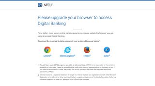 Upgrade Browser - Digital Banking : United Nations Federal ... - UNFCU