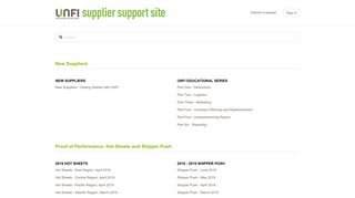UNFI Supplier Support