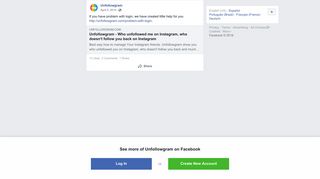 Unfollowgram - If you have problem with login, we have... | Facebook