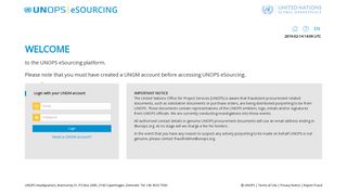 Home - UNOPS e-Sourcing
