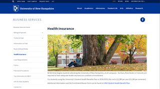 Health Insurance | University of New Hampshire