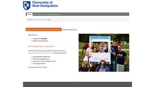 University of New Hampshire - UNH Housing Dining Student Portal