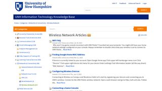Wireless Network - UNH Information Technology Knowledge Base