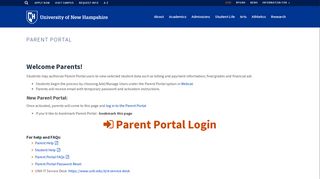 Parent Portal | University of New Hampshire